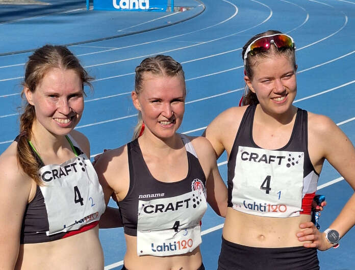 Amanda Åström, Venla Laiho ja Maria Antola ottivat jo kolmannen perättäisen SM-hopeansa.